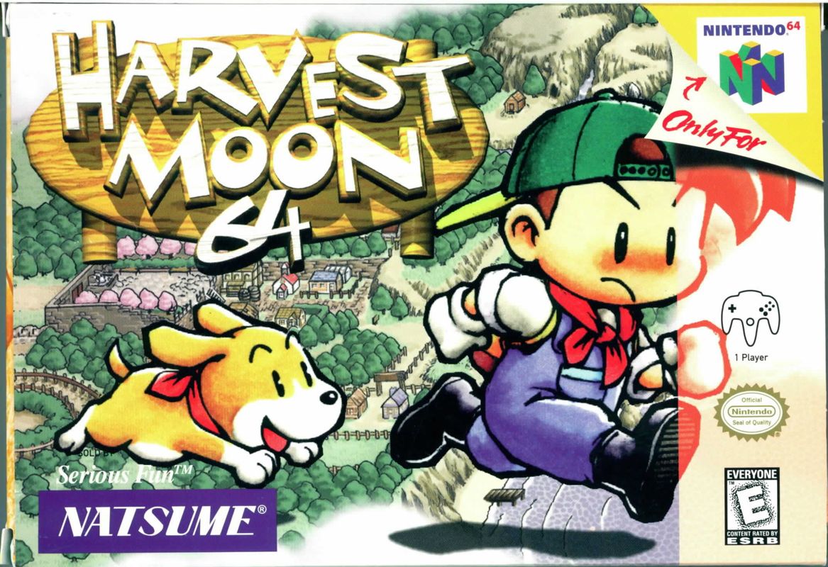 Harvest Moon 64 box art for Nintendo 64